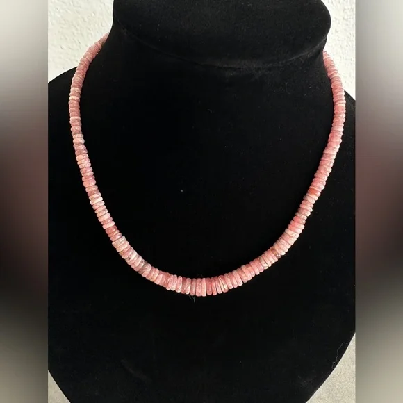 Jay King Rhodochrosite Graduated Bead 18" Sterling Silver Necklace - Picture 3 of 7
